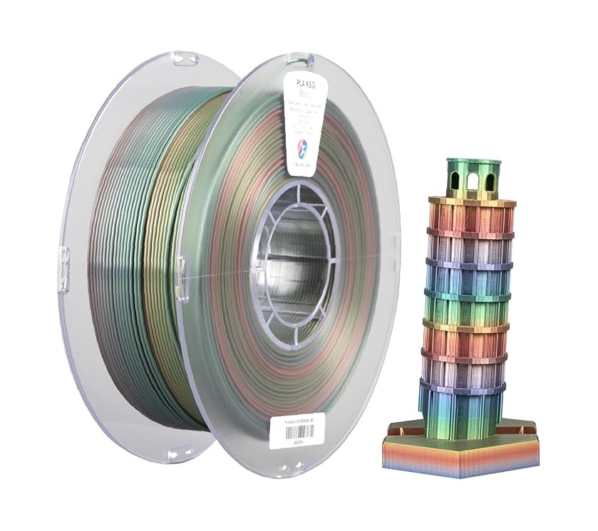 1.75 PLA K5G Rainbow Filamento 1.75 Kexcelled PLA K5G Gold/Deep Green/Deep Blue/Blue Purpule/Copper/Red 1 kg
