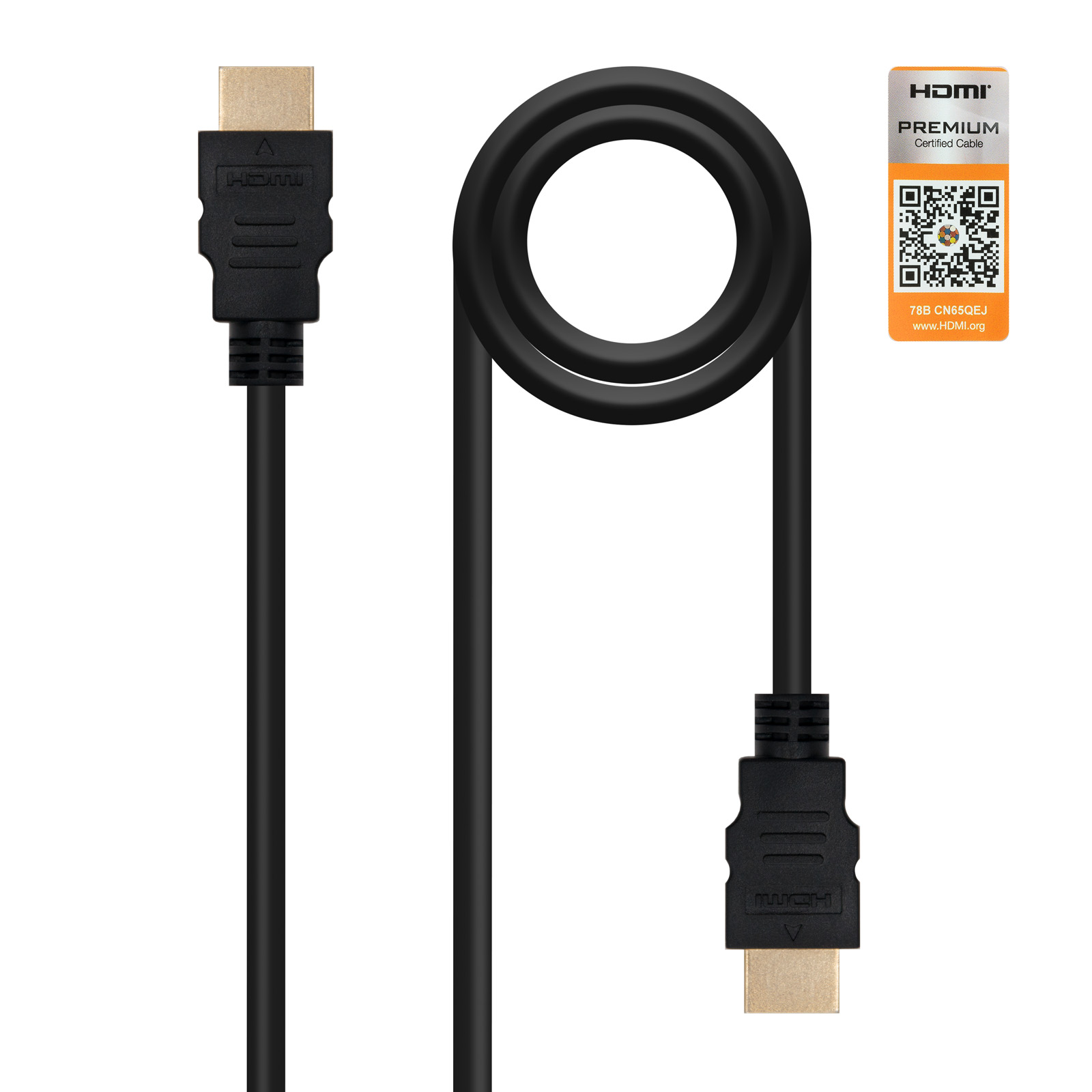 HDMI 2.0 4K Nanocable 10.15.3603 HDMI Macho HDMI 4.82 Macho 3m certificado negro Cabo HDMI 2.0 4K Nanocable 10.15.3603 / HDMI Macho - HDMI Macho / 3m / Certificado / Preto