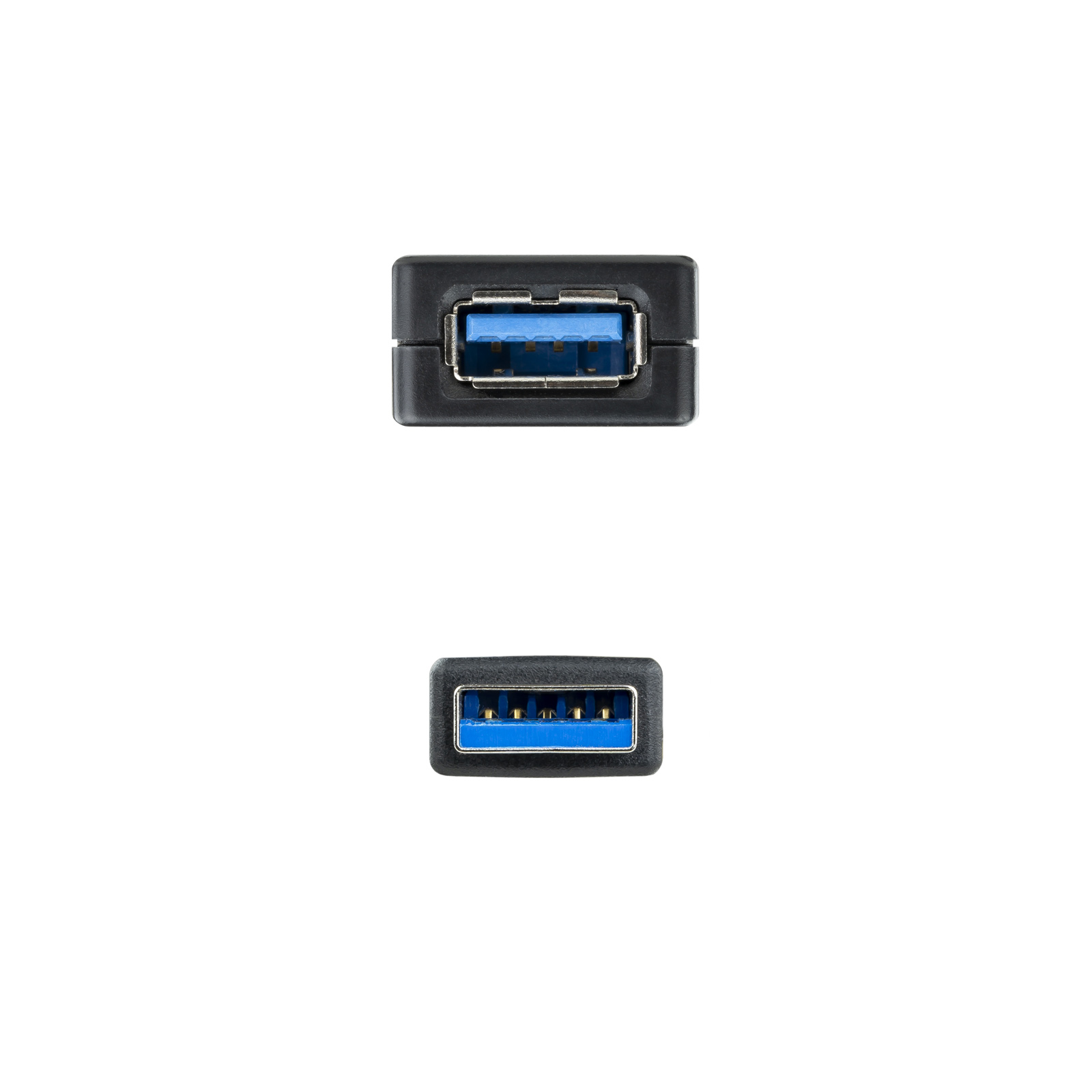 usb3.0 amplificador nanocable 10.01.0311 5m 02 Cabo USB 3.0 Extensão com Amplificador Nanocable 10.01.0311 / USB Macho - USB Femea / 5m / Negro